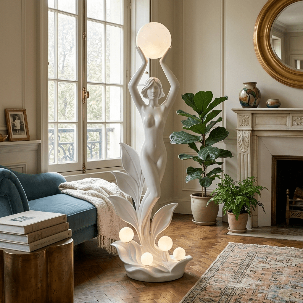 Galatea Aurora Muse Sculptural Floor Lamp
