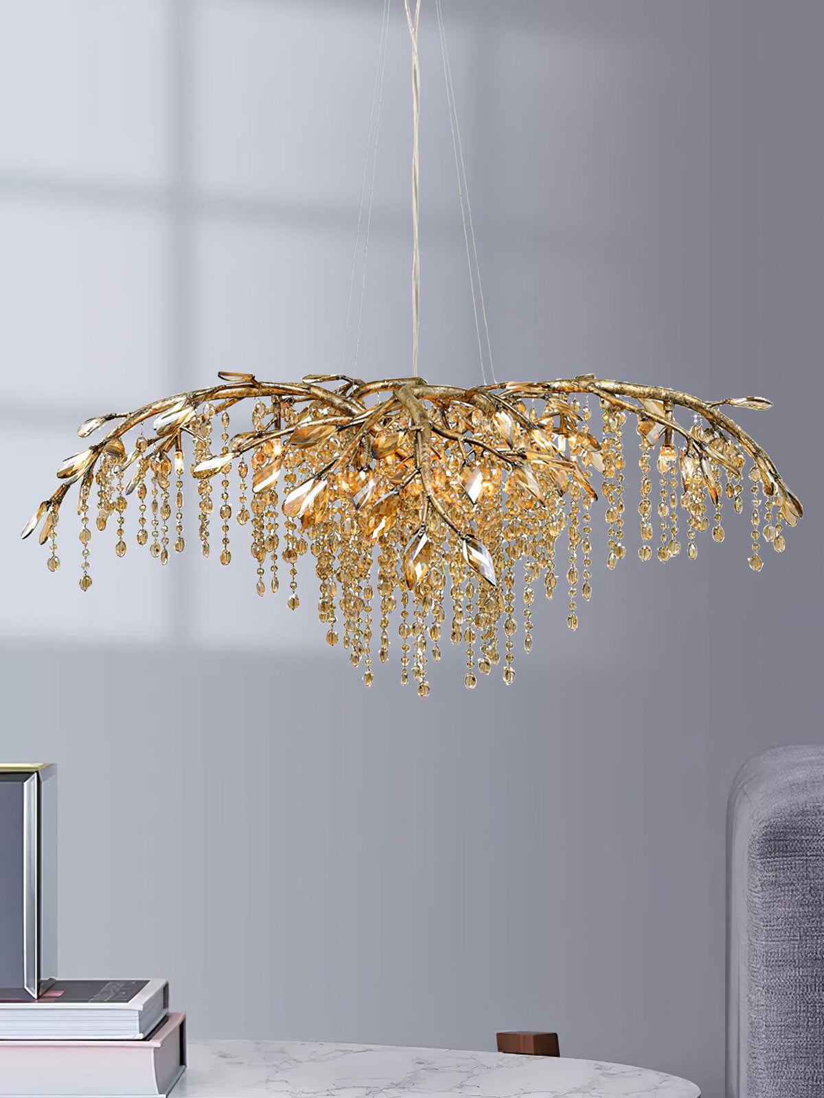 Luxiiel Postmodern Luxury Twilight Crystal Chandelier