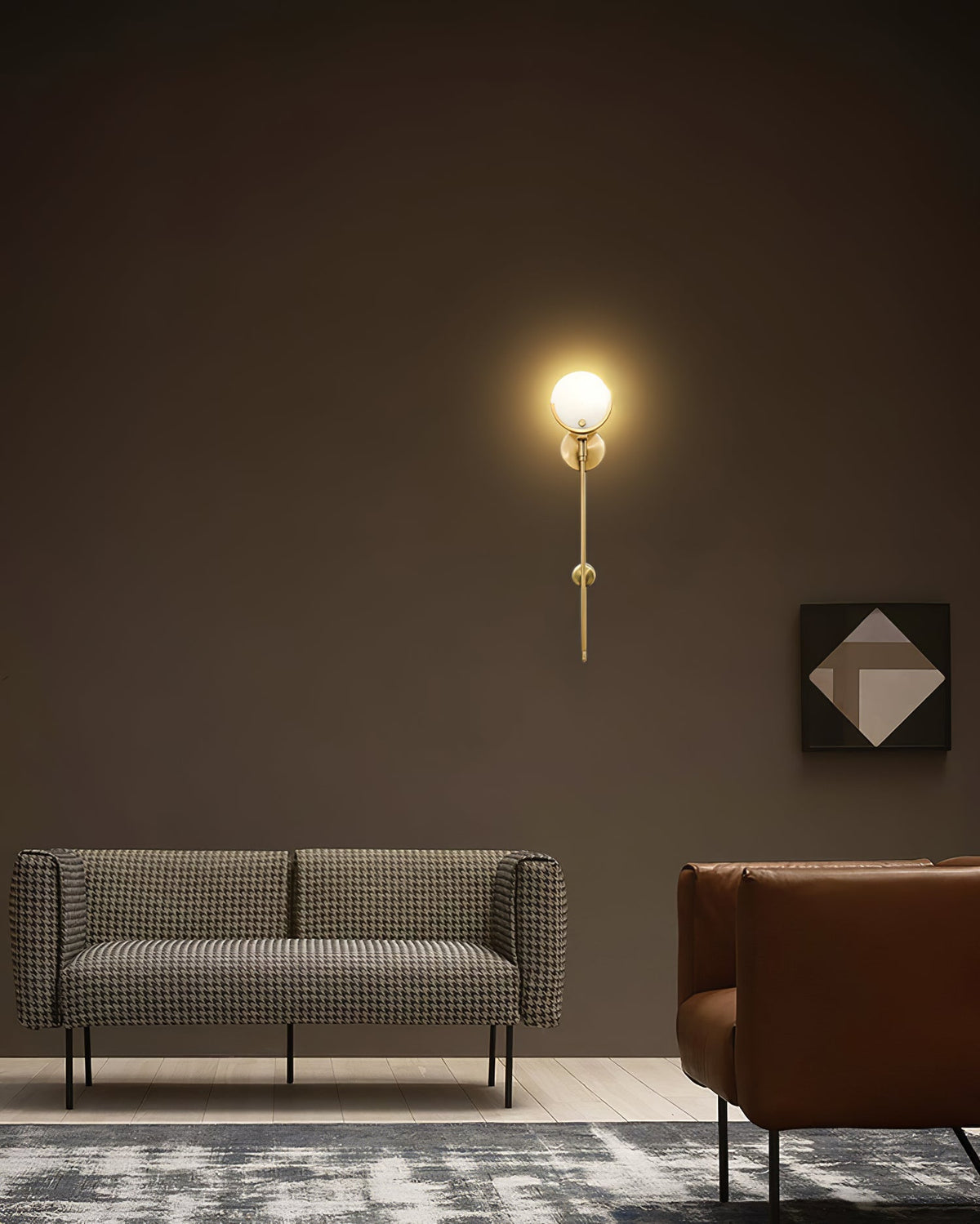 Keden Cradle Alabaster Globe Indoor Wall Light