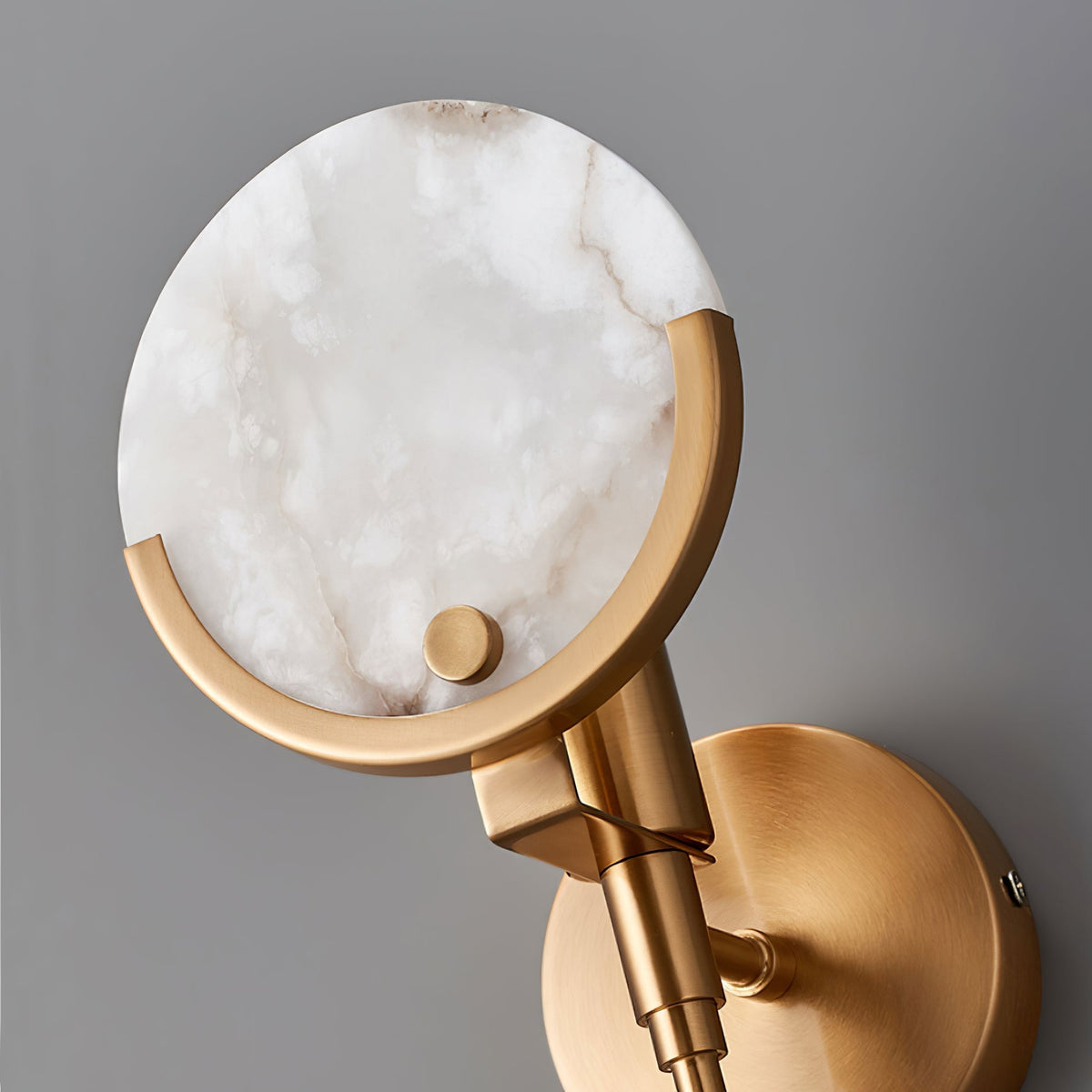 Florian Brass Sconce Alabaster