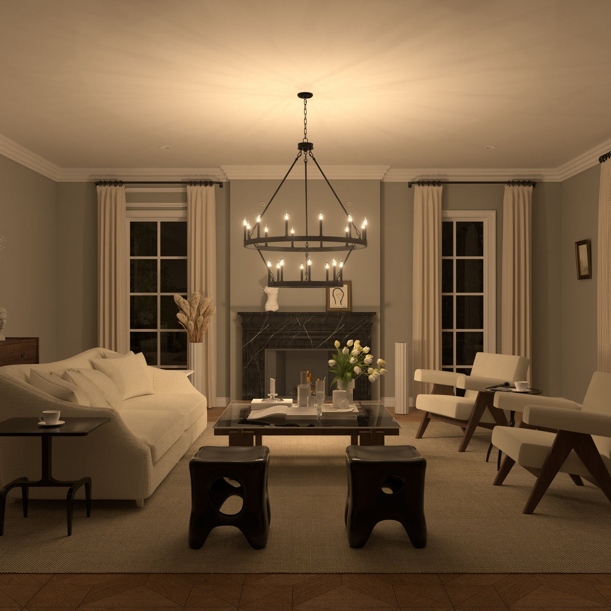 Mjolkuvyo Modern Minimalist Metal Chandelier