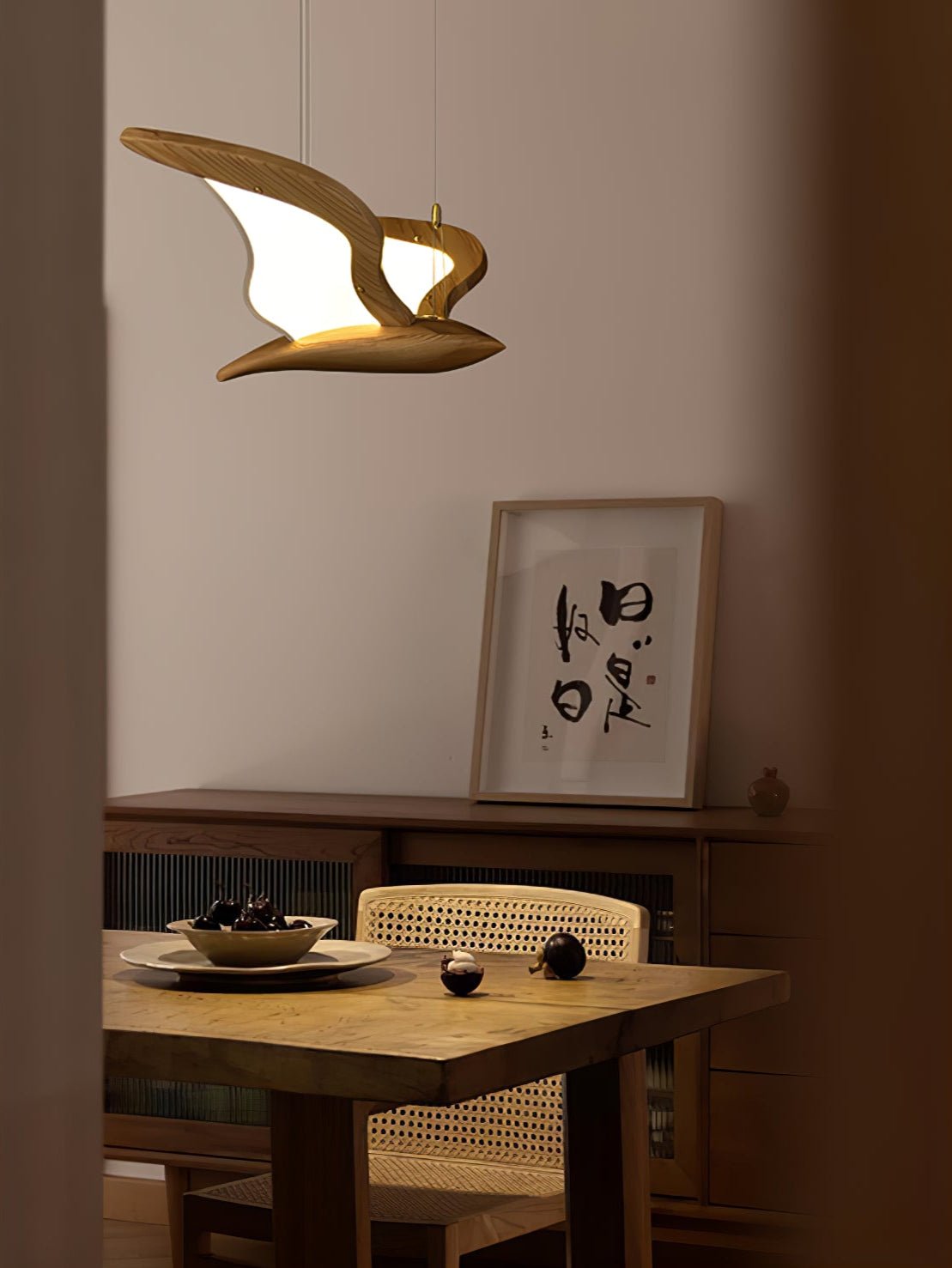 Lyvynia Organic Wood Pendant Light