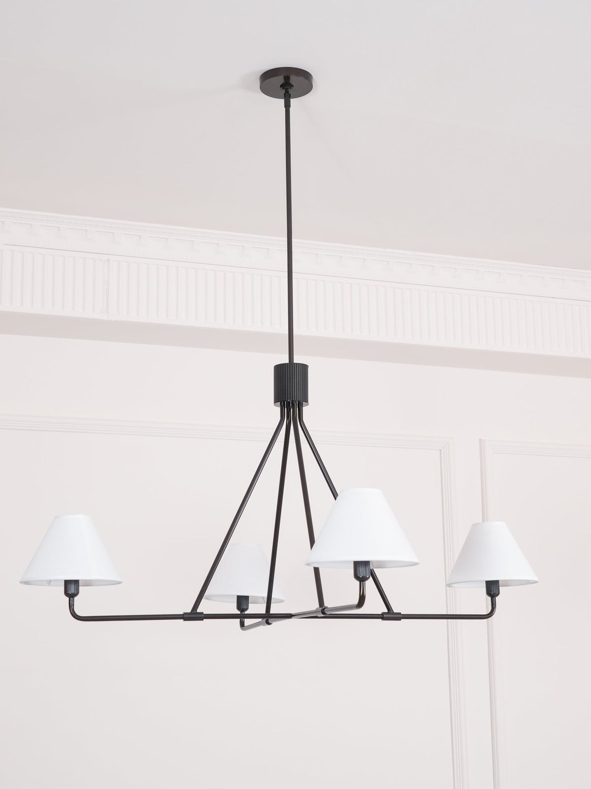 Vase Chandelier Cone Shade Minimalist