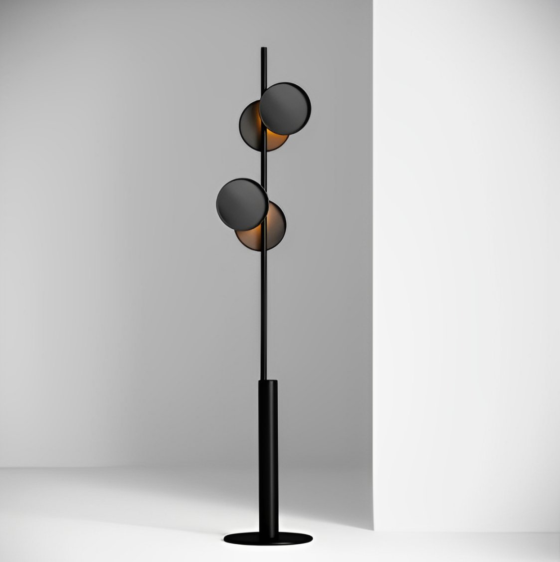 Munell Black Acrylic Floor Lamp