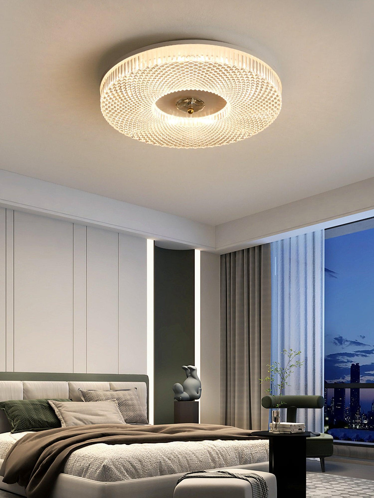 Nirenaine Ceiling Lamp LED Flush Mount Acrylic