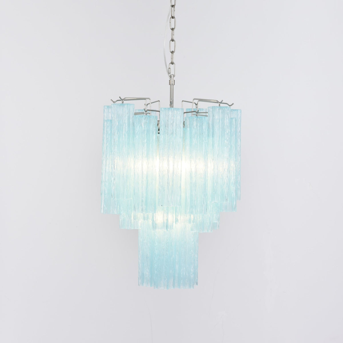 Celys Chandelier Azzura Murano Glass Tube Coastal