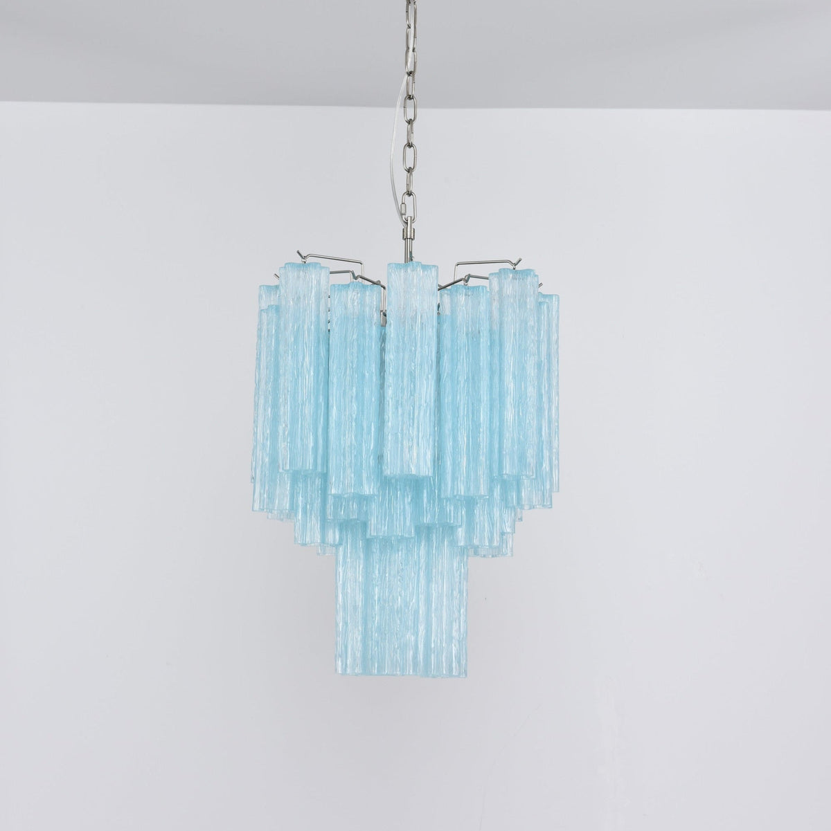 Celys Chandelier Azzura Murano Glass Tube Coastal