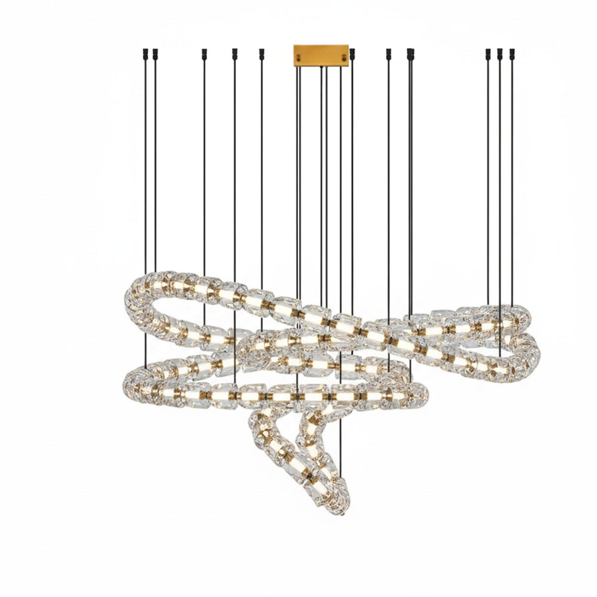 Nexus Gold Crystal Chandelier