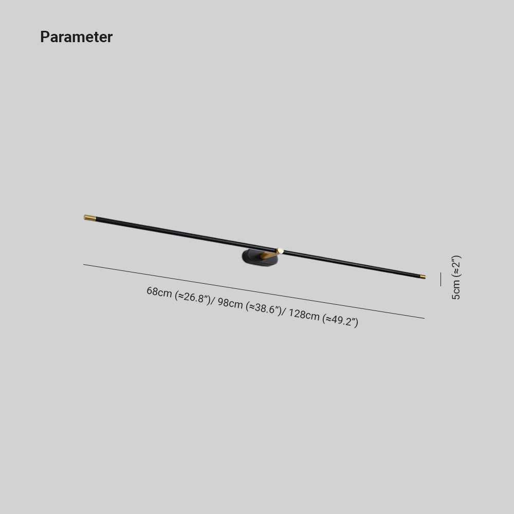 Mirella Minimalist Linear Rechargeable Wall Lamp