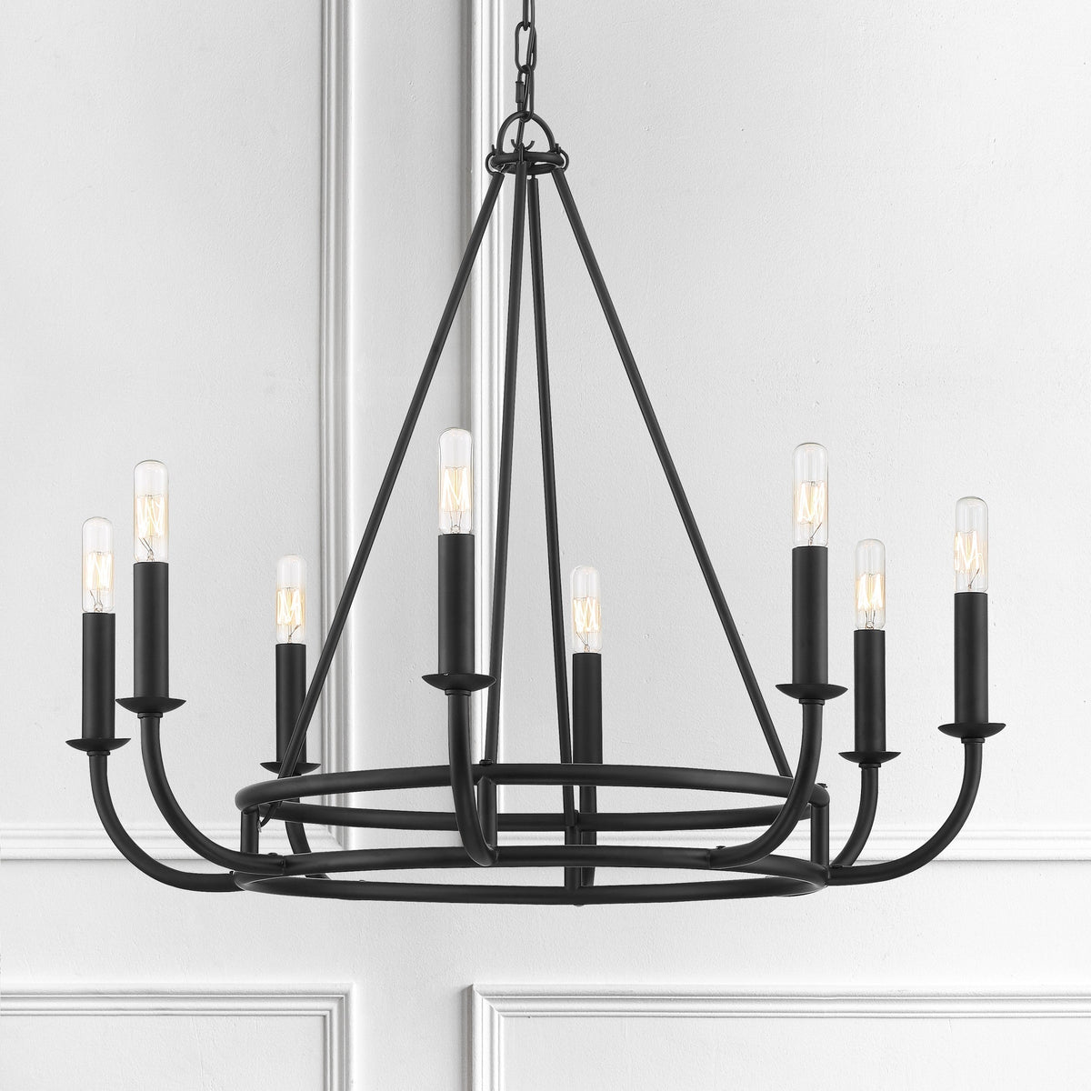Xenuvyh Modern Minimalist Vintage Industrial Metal Chandelier