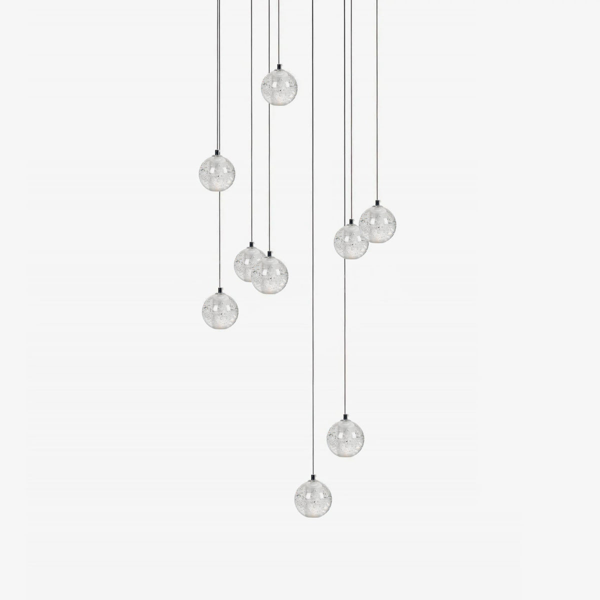 Crystal Bubble Cluster Pendant Light