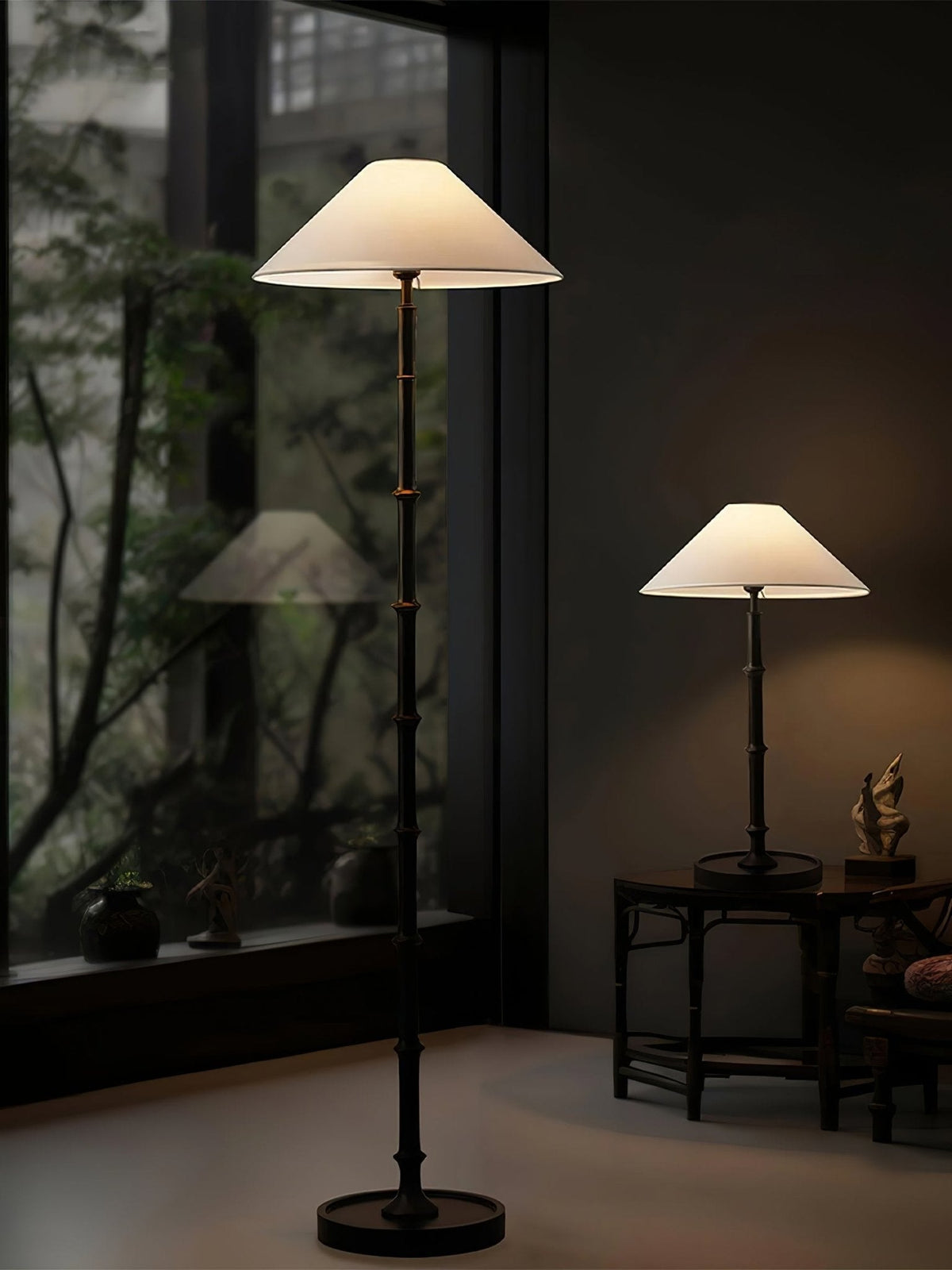 Zen Bamboo Knot Floor Lamp