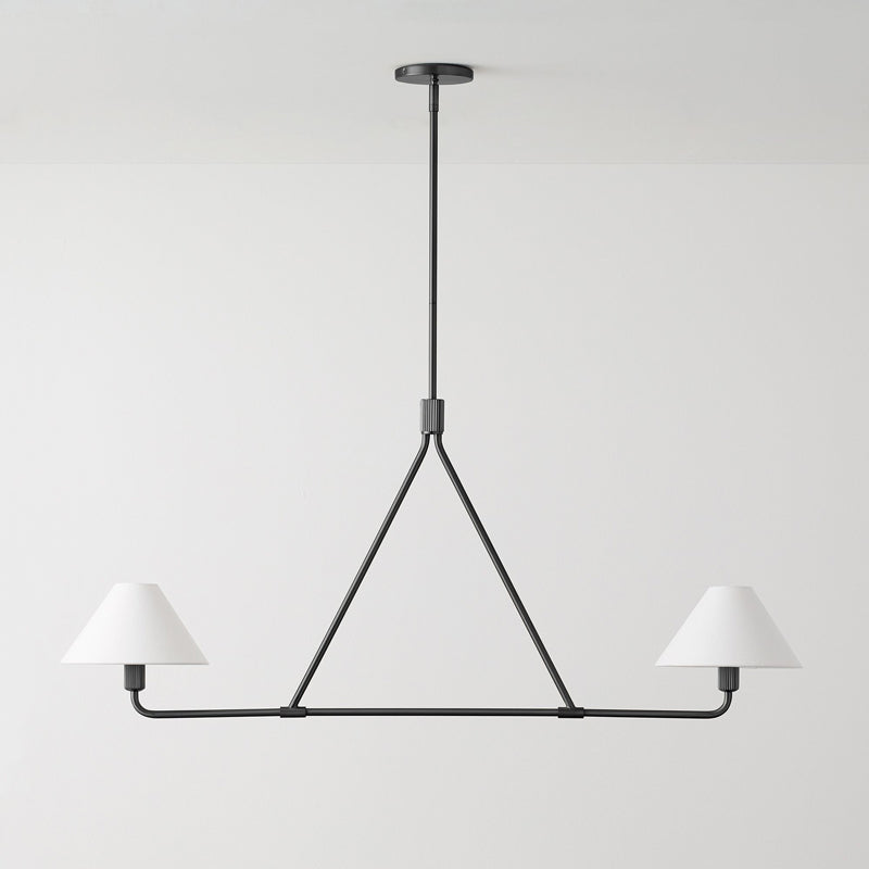 Vase Chandelier Cone Shade Minimalist