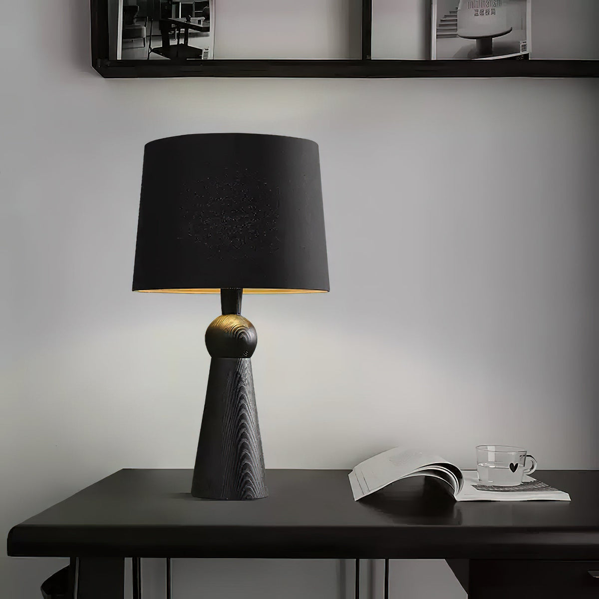 Lioria Wood Fabric Table Lamp