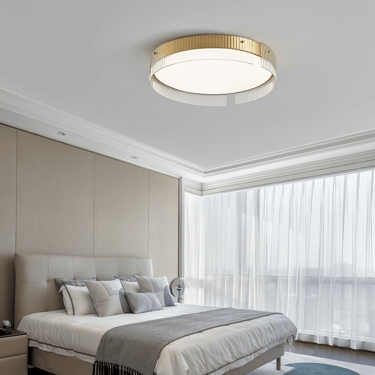 Ovenaris Modern Minimalist Brass Ceiling Light