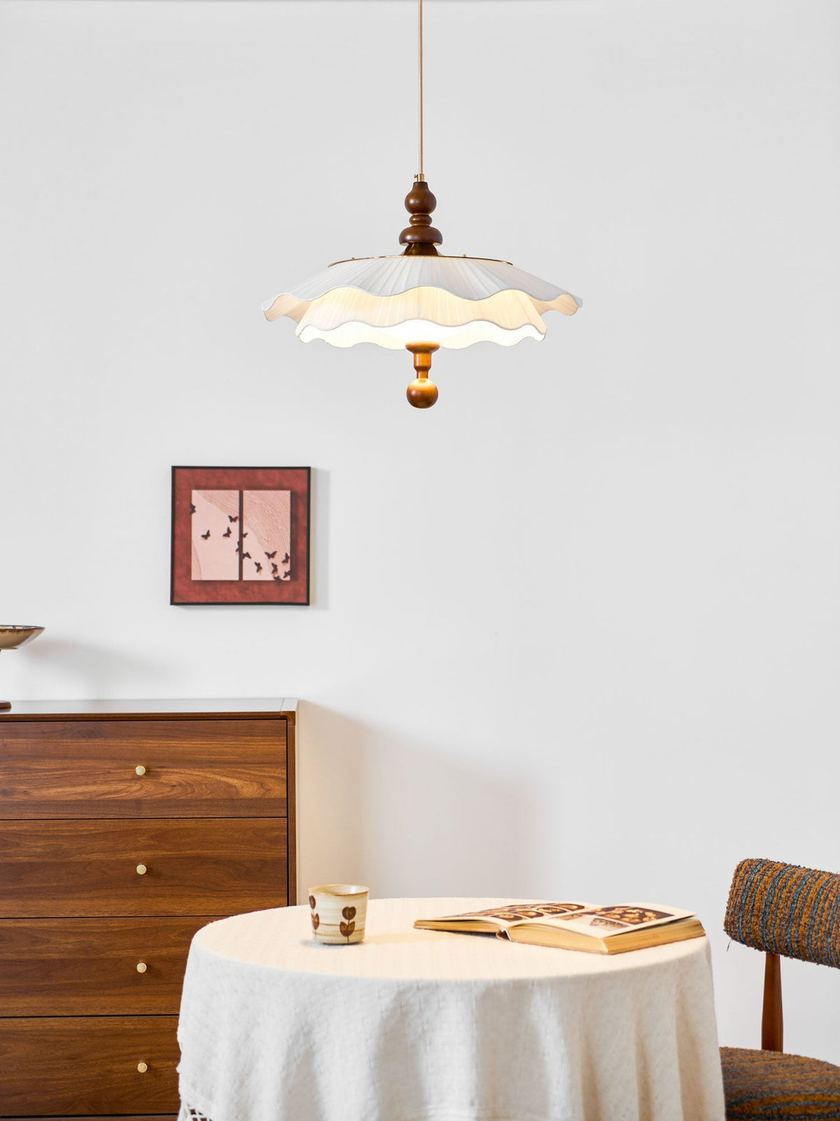 Pibel Belle Epoque Pleated Pendant Light