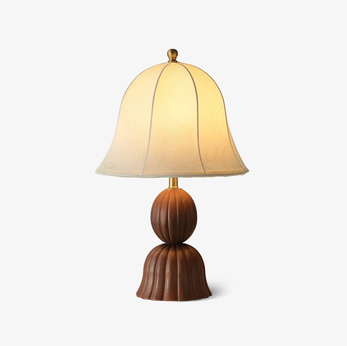 Aldiia Fabric Wood Vintage Table Lamp