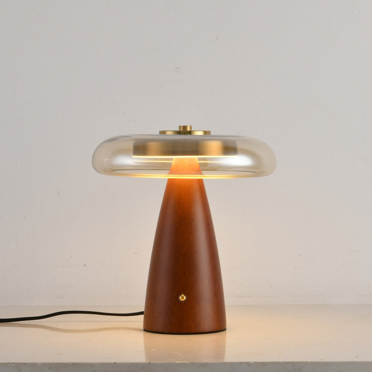 Mushroom Retro Glass Table Lamp
