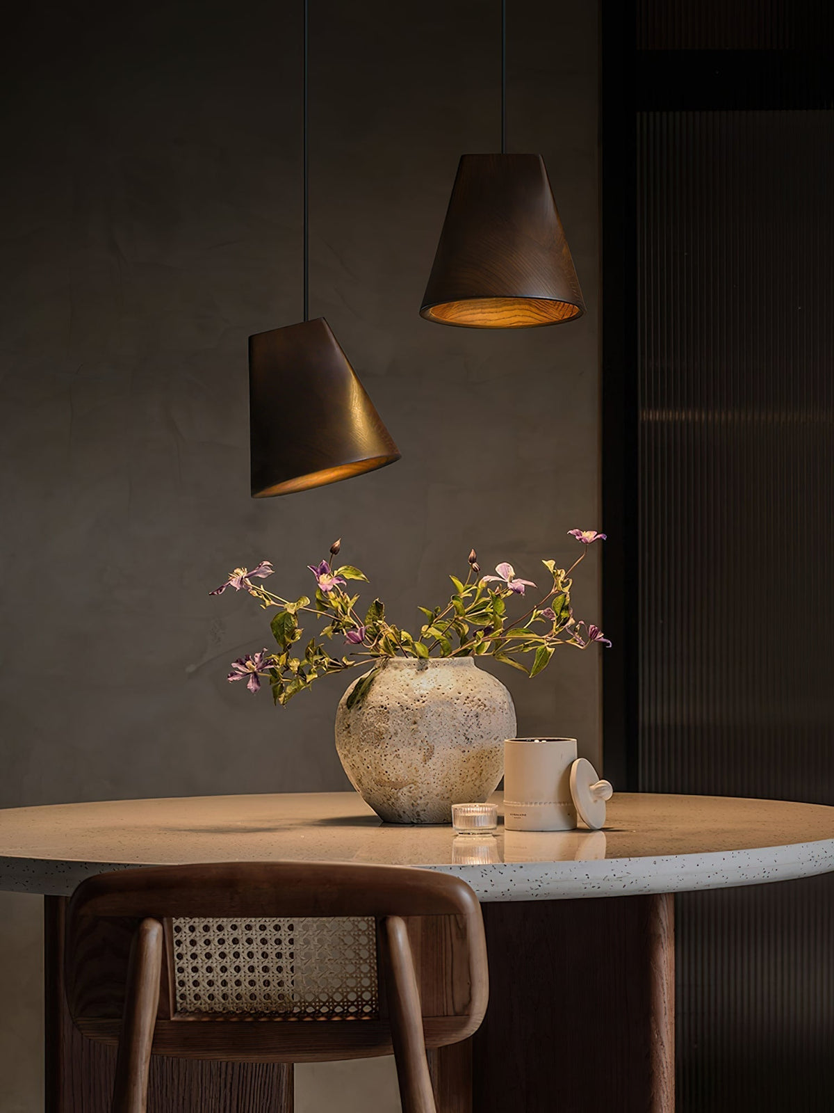 Ivarara Asymmetrical Wood Pendant Light