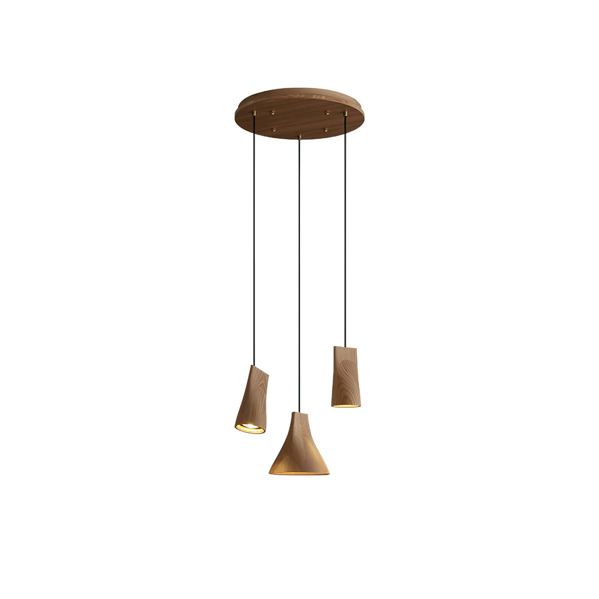 Ivarara Asymmetrical Wood Pendant Light