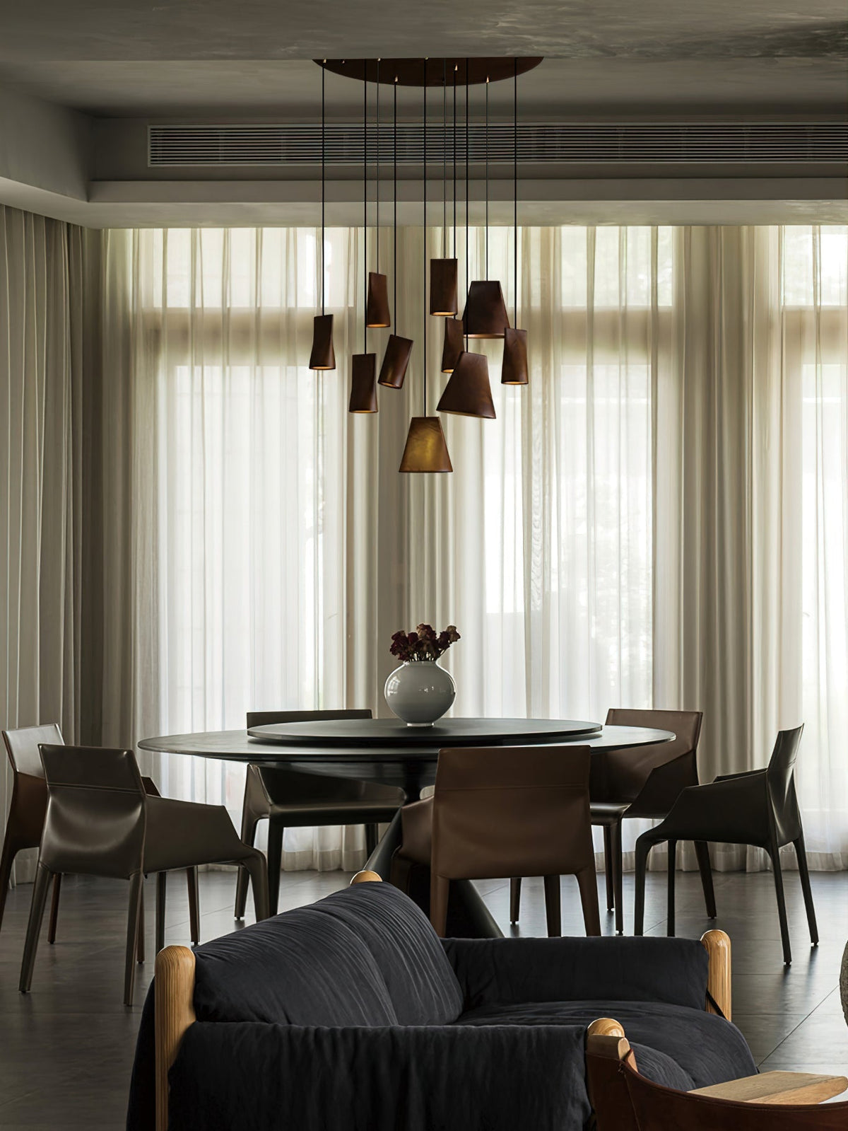 Ivarara Asymmetrical Wood Pendant Light