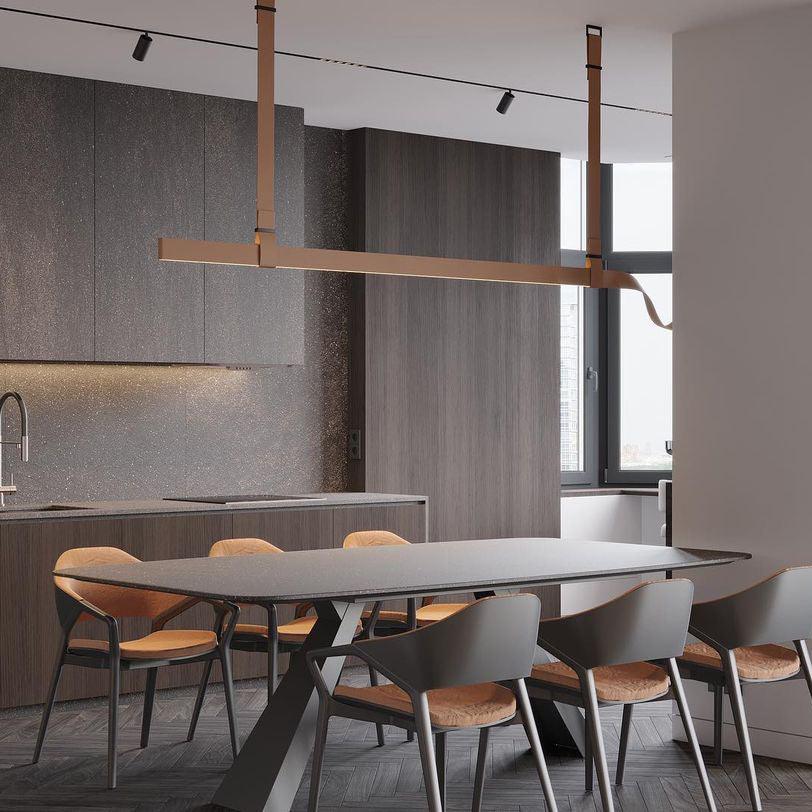 Zaleth Modern Leather Pendant Lamp