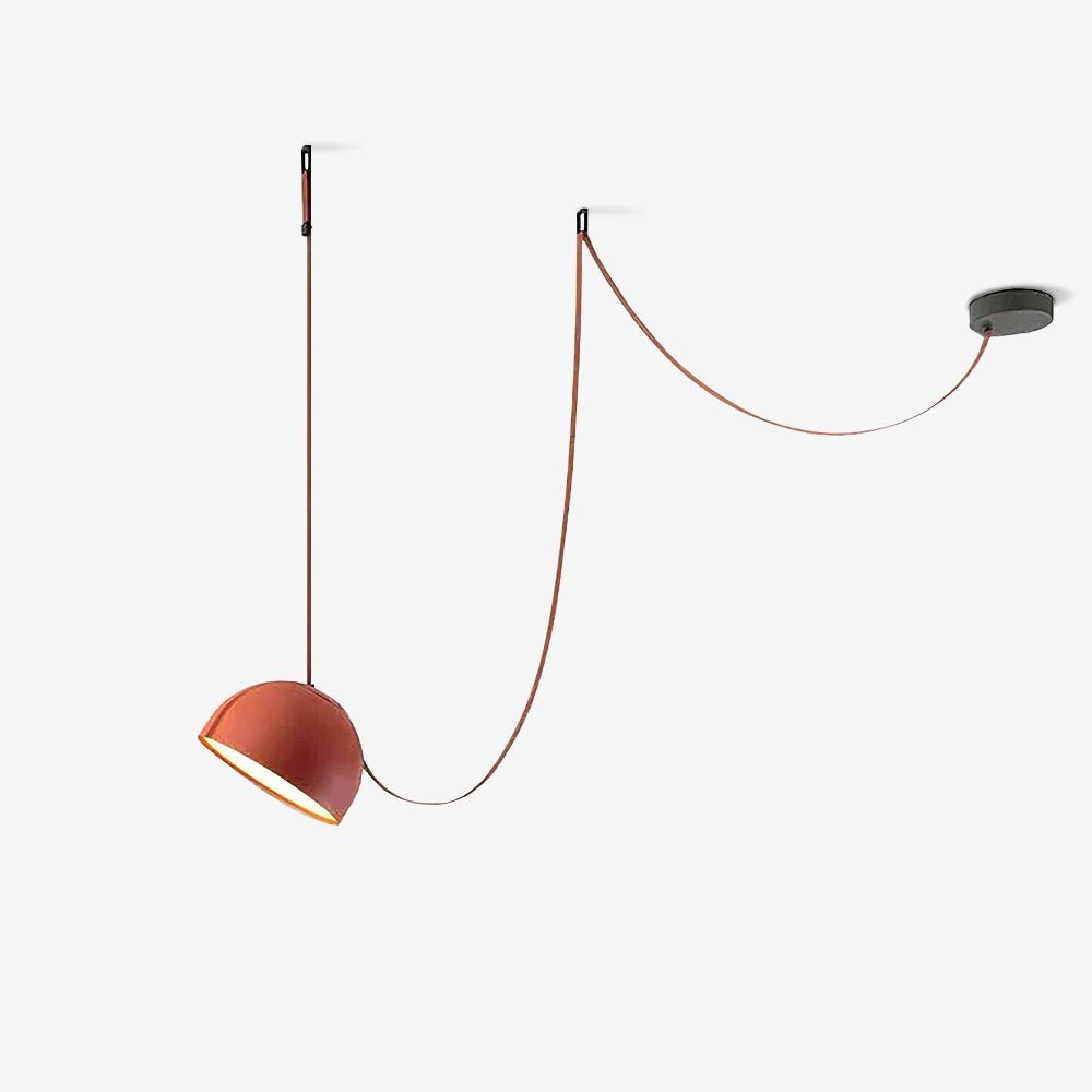 Elarok Modern Minimalist Combination Leather Pendant Light