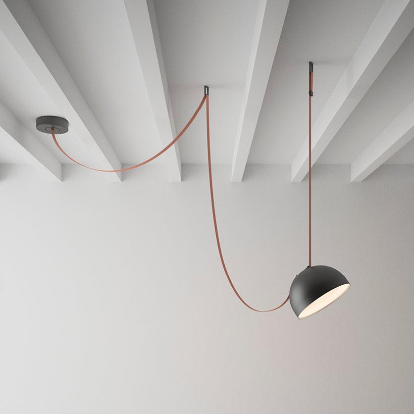 Elarok Modern Minimalist Combination Leather Pendant Light