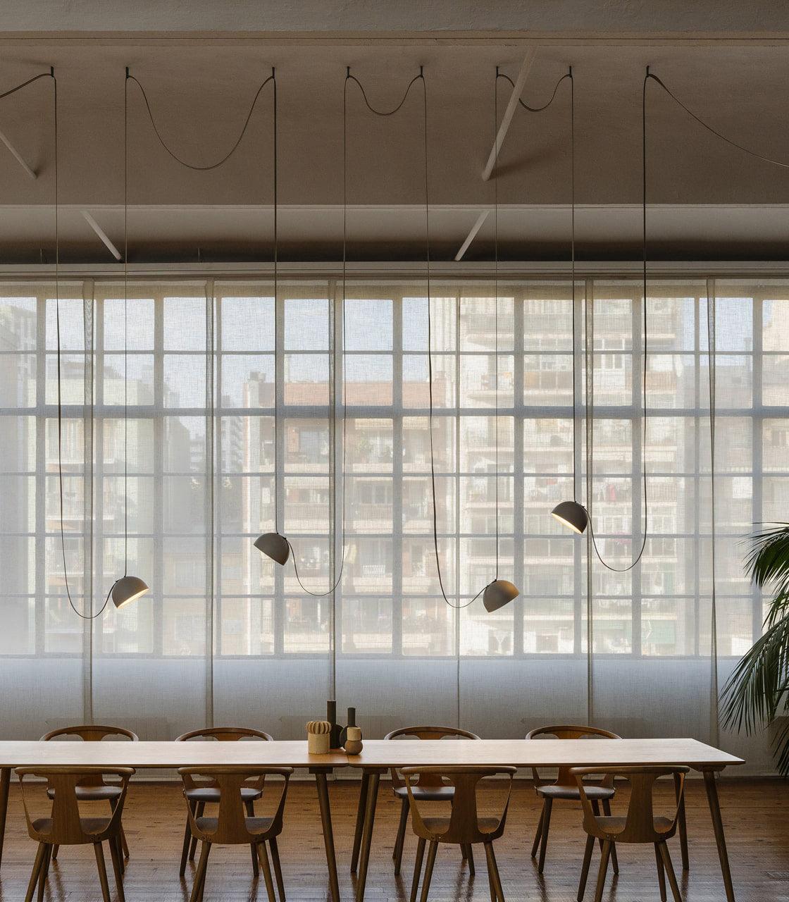 Elarok Modern Minimalist Combination Leather Pendant Light