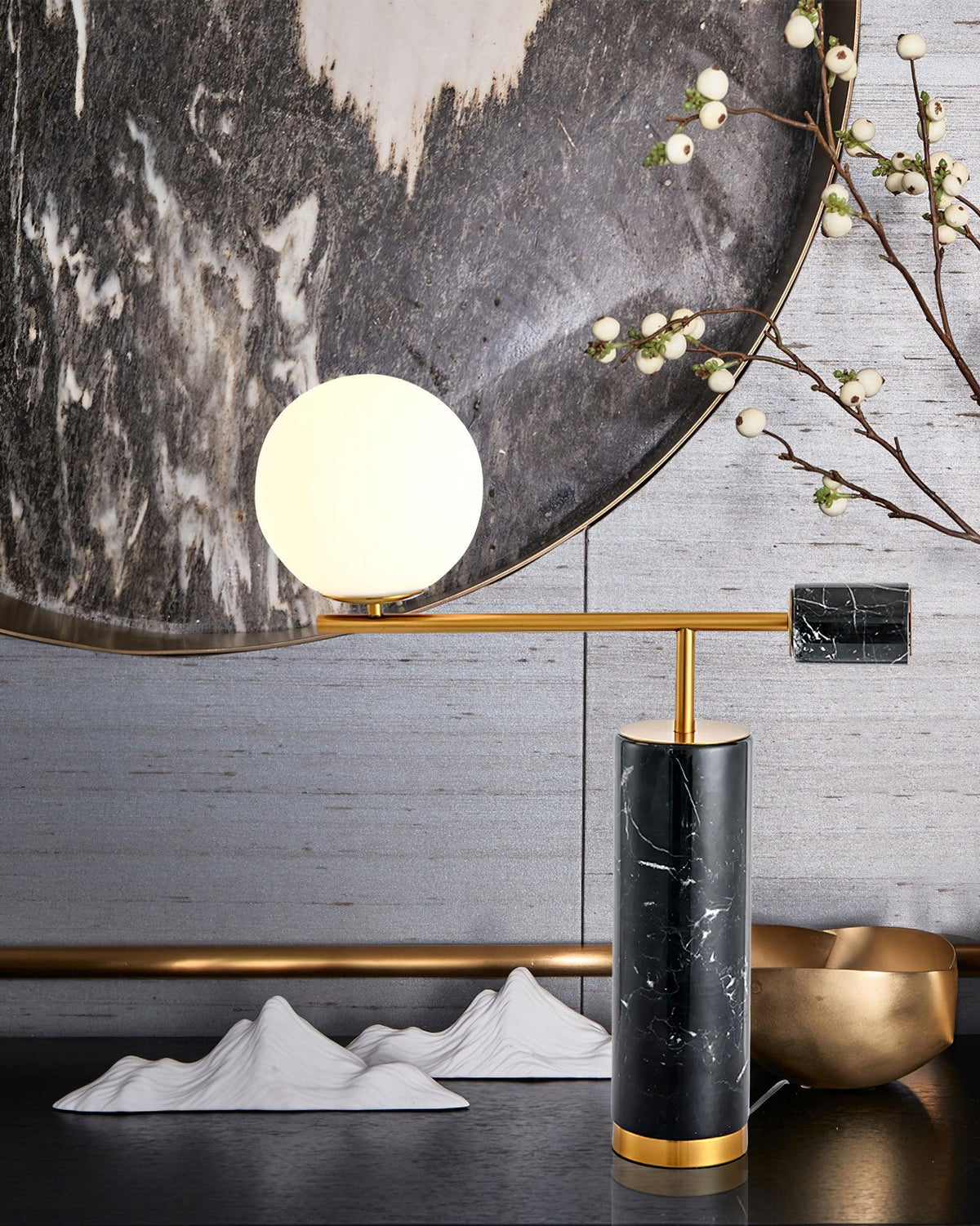 Eurrinion Balancing Marble Desk Lamp