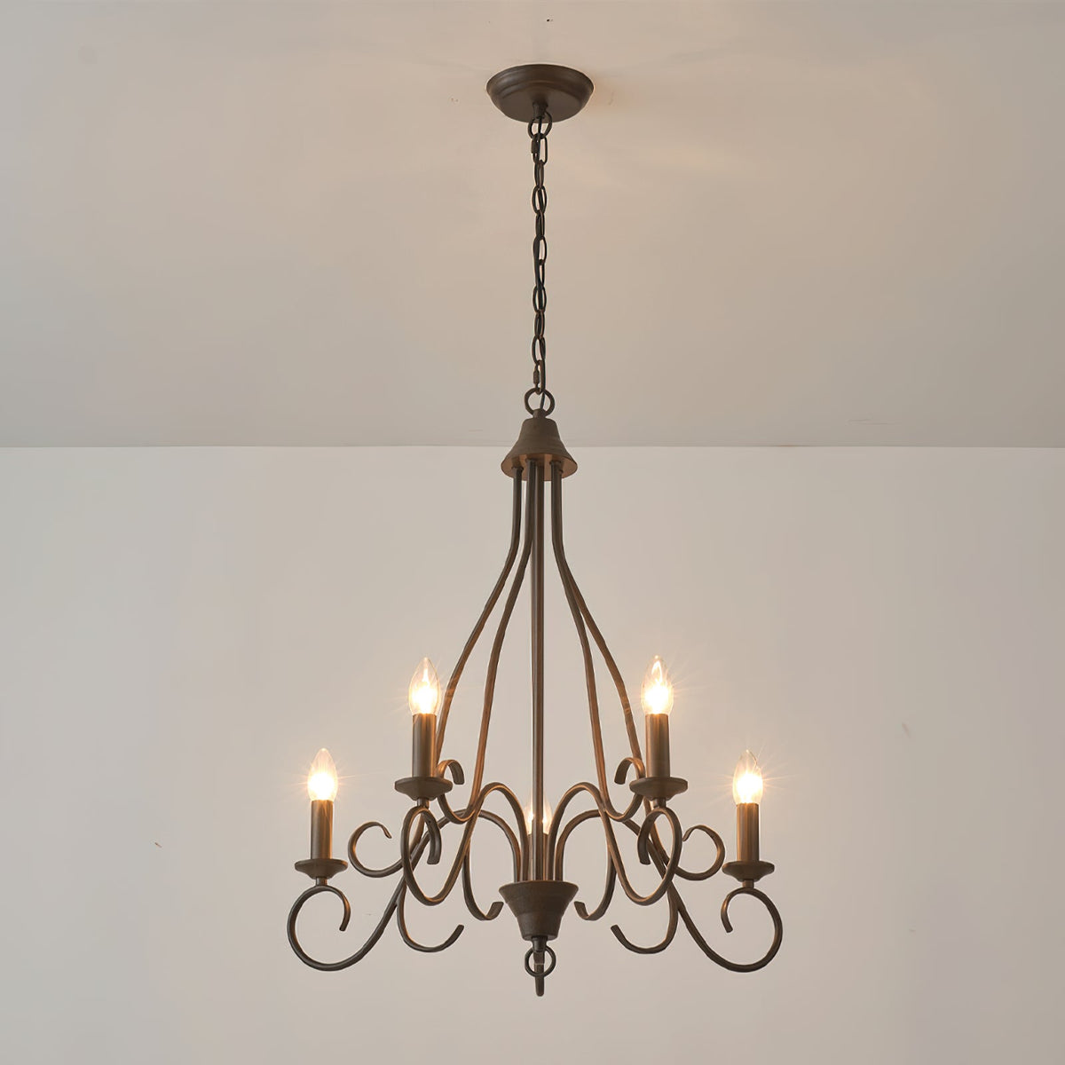 Dvaluvyu Vintage Industrial Metal Chandelier
