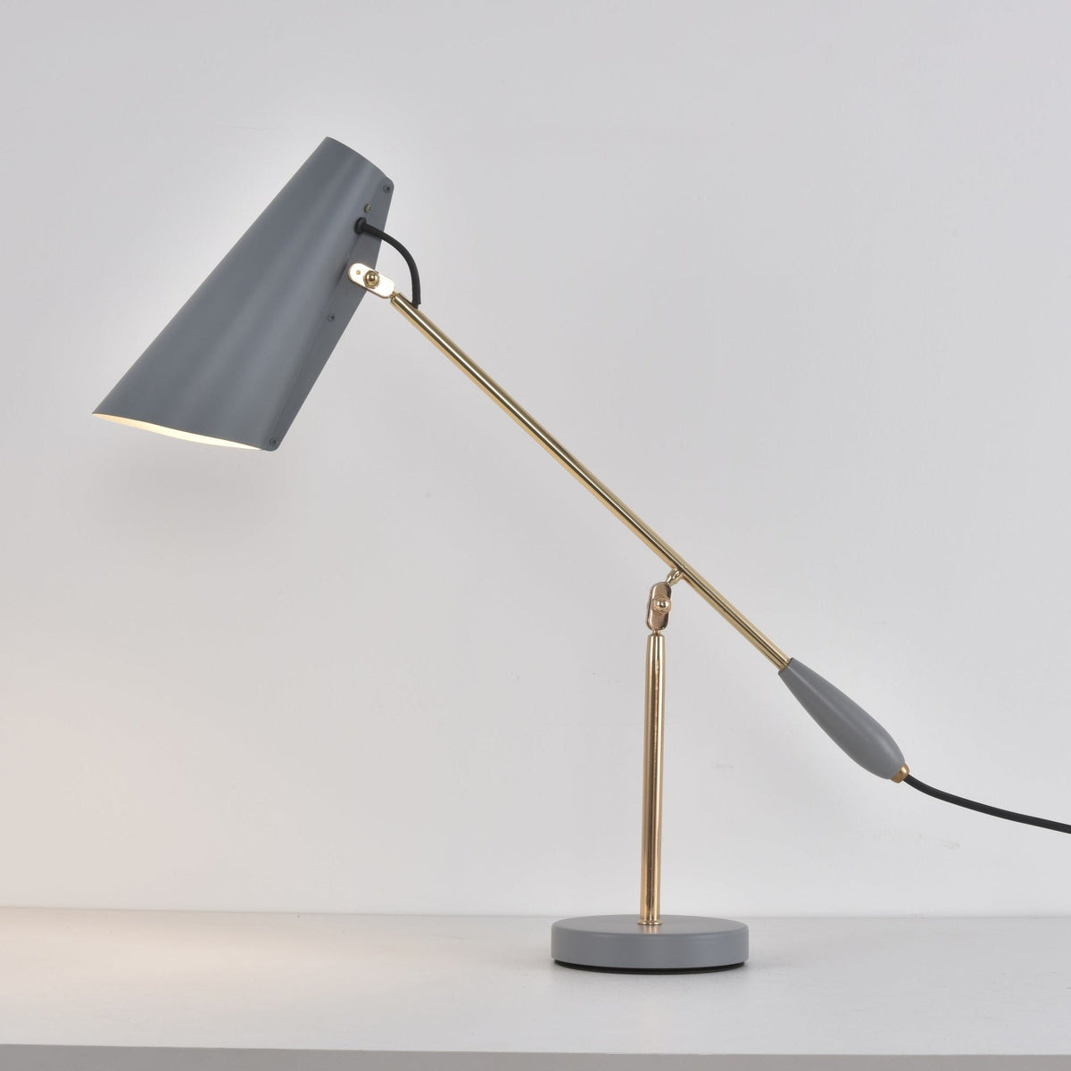 Orbix Steel Mid-Century Table Lamp