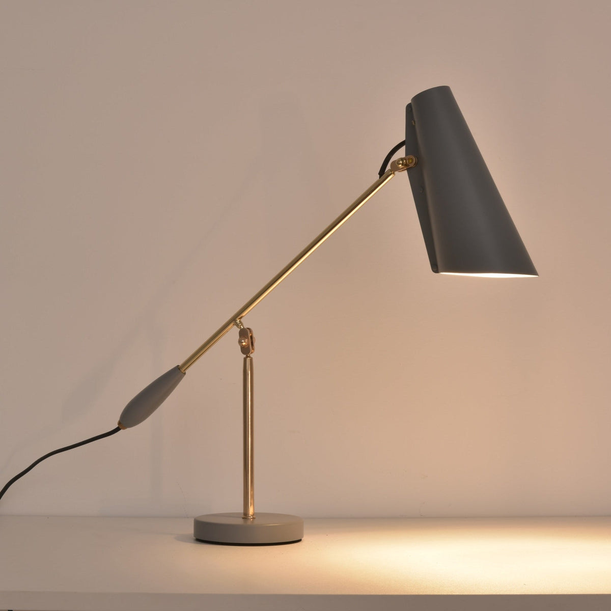Orbix Steel Mid-Century Table Lamp