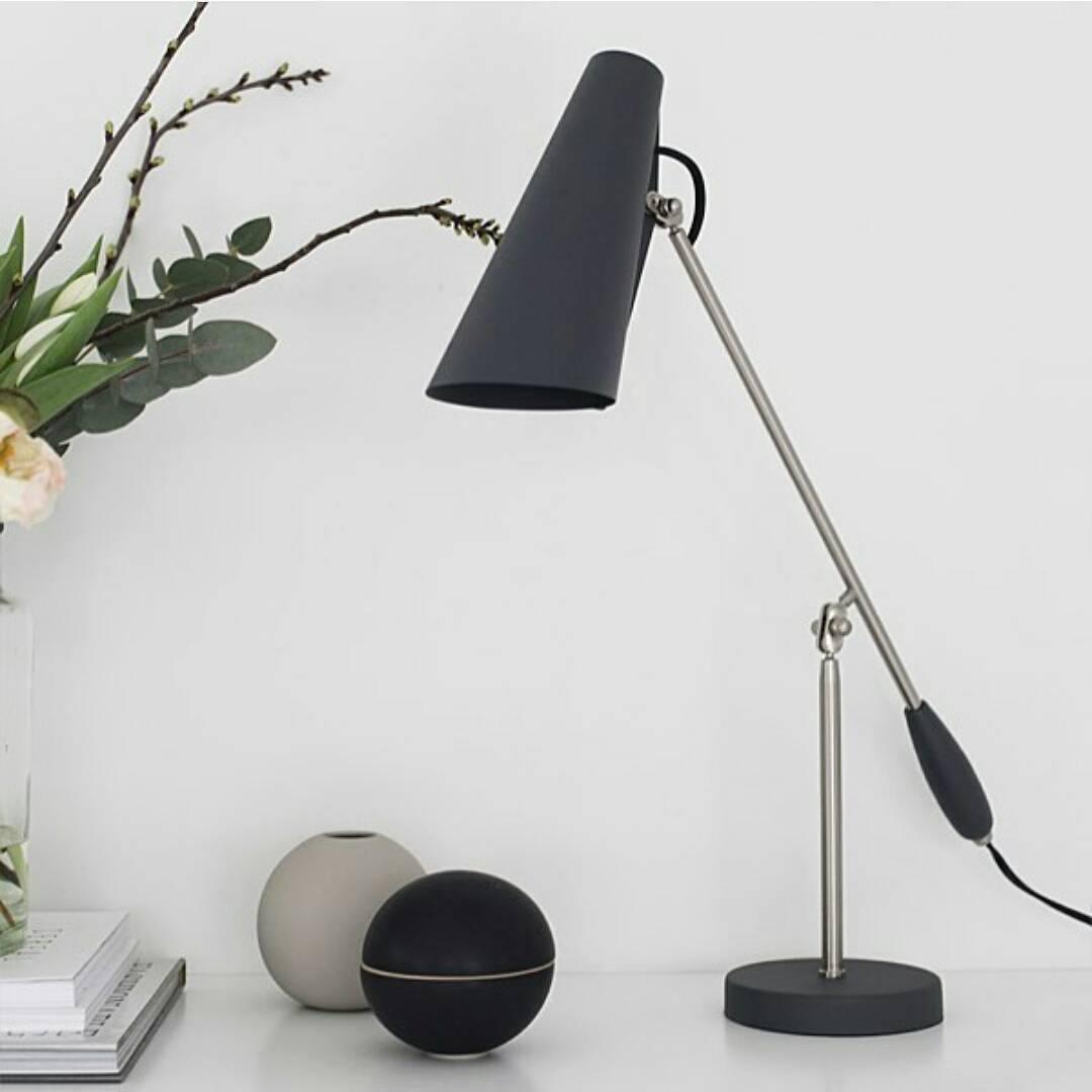 Orbix Steel Mid-Century Table Lamp