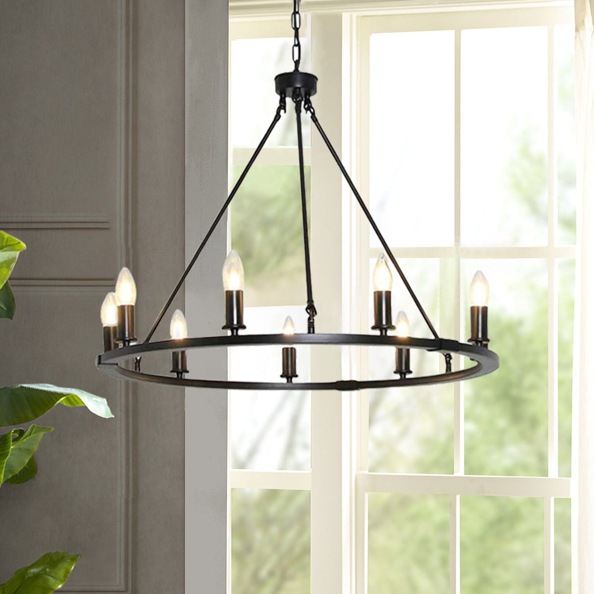 Orinoaria Industrial Iron Chandelier