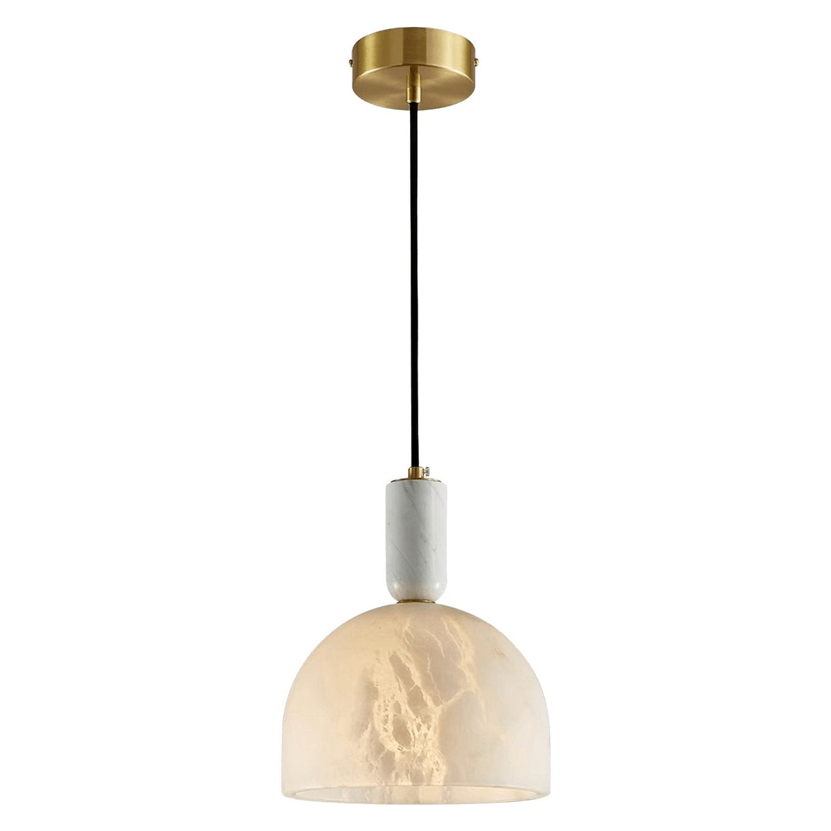 Leda Minimalist Alabaster Pendant Light