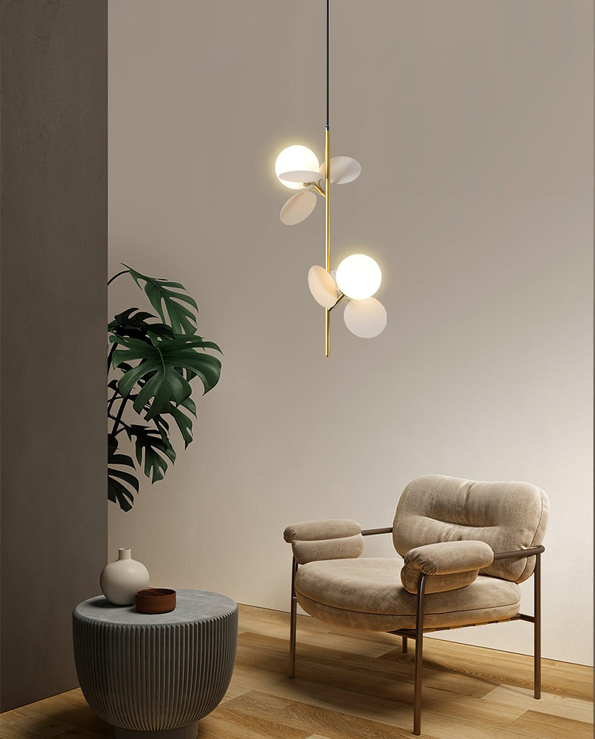 Ivphaus Glass Pendant Light