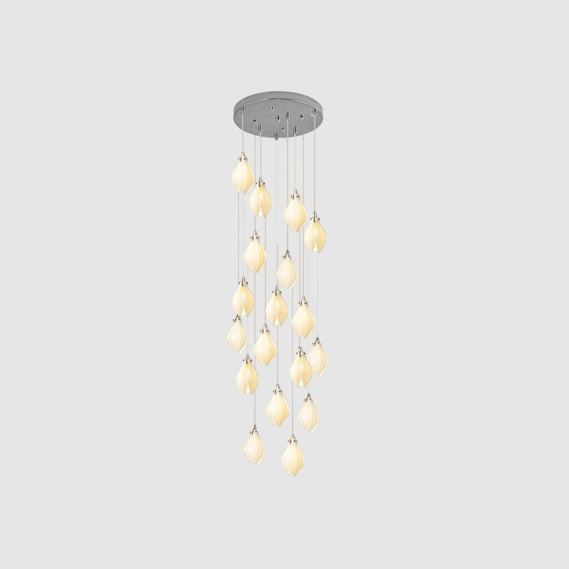 Tessa Pendant Lamp White Floral Ceramic