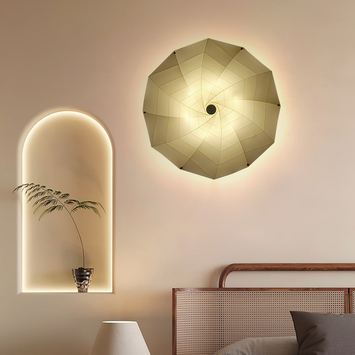 Liniise Spiral Fabric Pendant Light