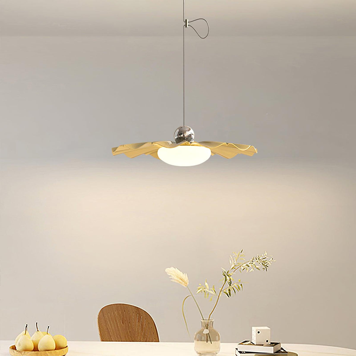 Oriinia Pendant Light Brass Acrylic Dining