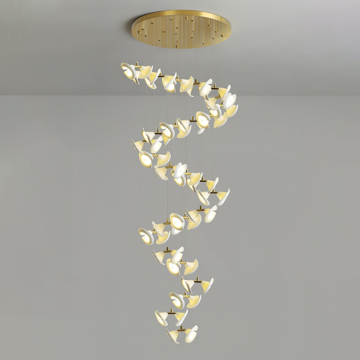 Ernoreth Art Deco Ceramic Chandelier