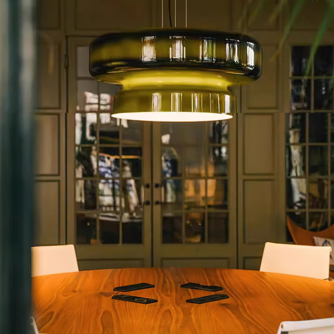 Naika Glass Linear Pendant Light