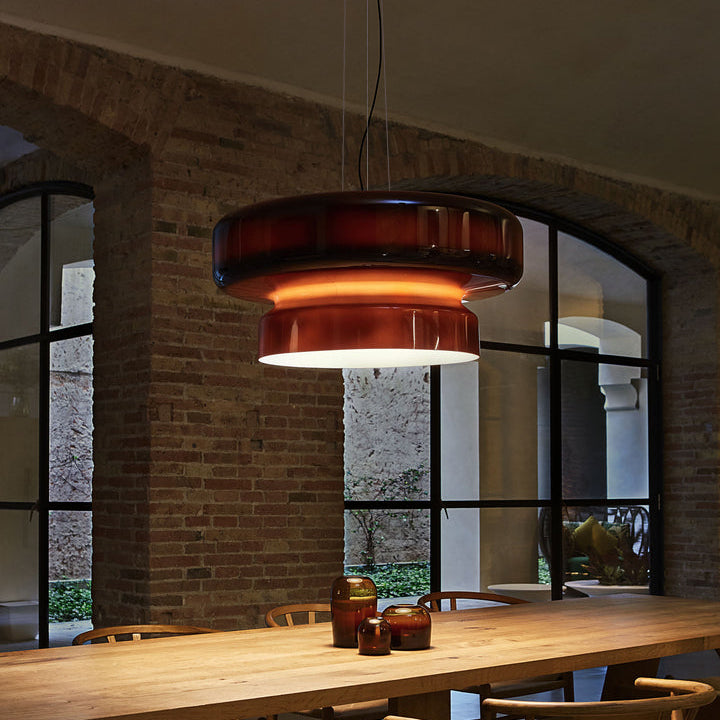 Naika Glass Linear Pendant Light