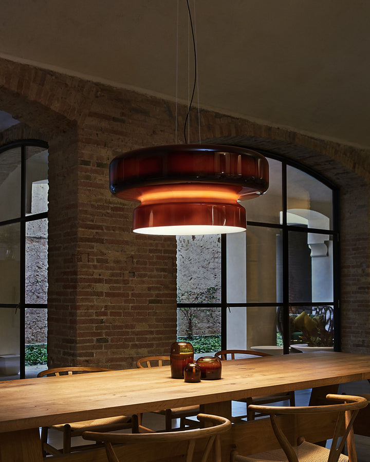 Naika Glass Linear Pendant Light