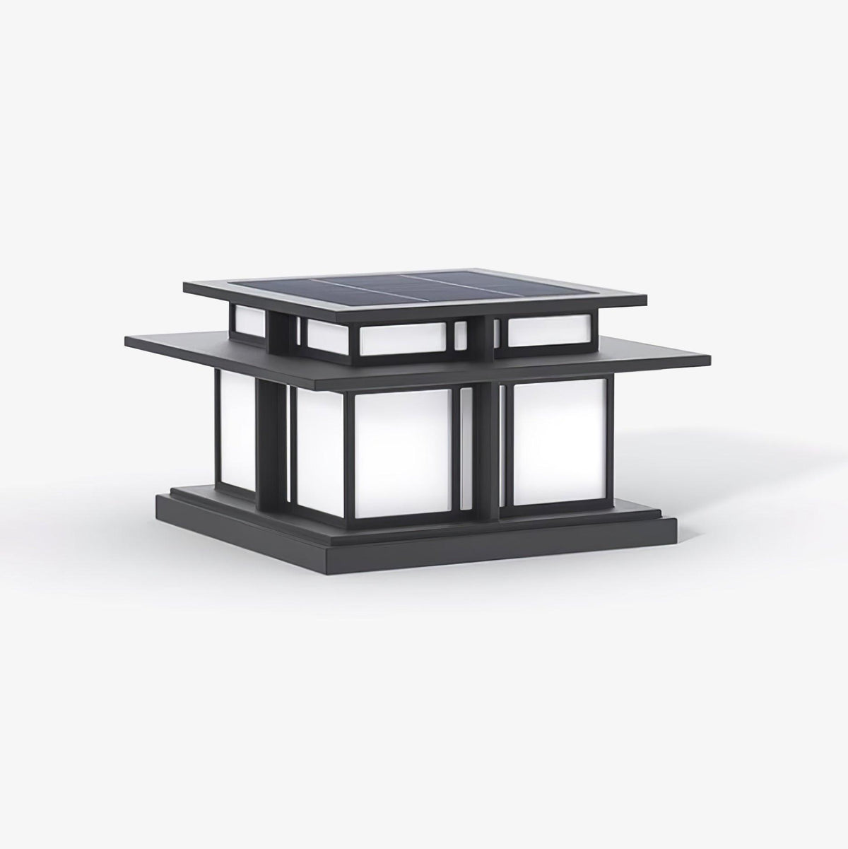 Evander Pillar Solar / Hardwire Outdoor Light