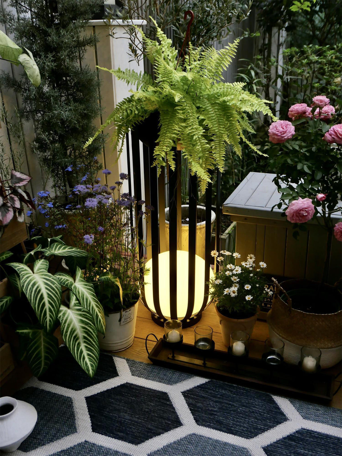 Tera Steel Acrylic Floor Lamp