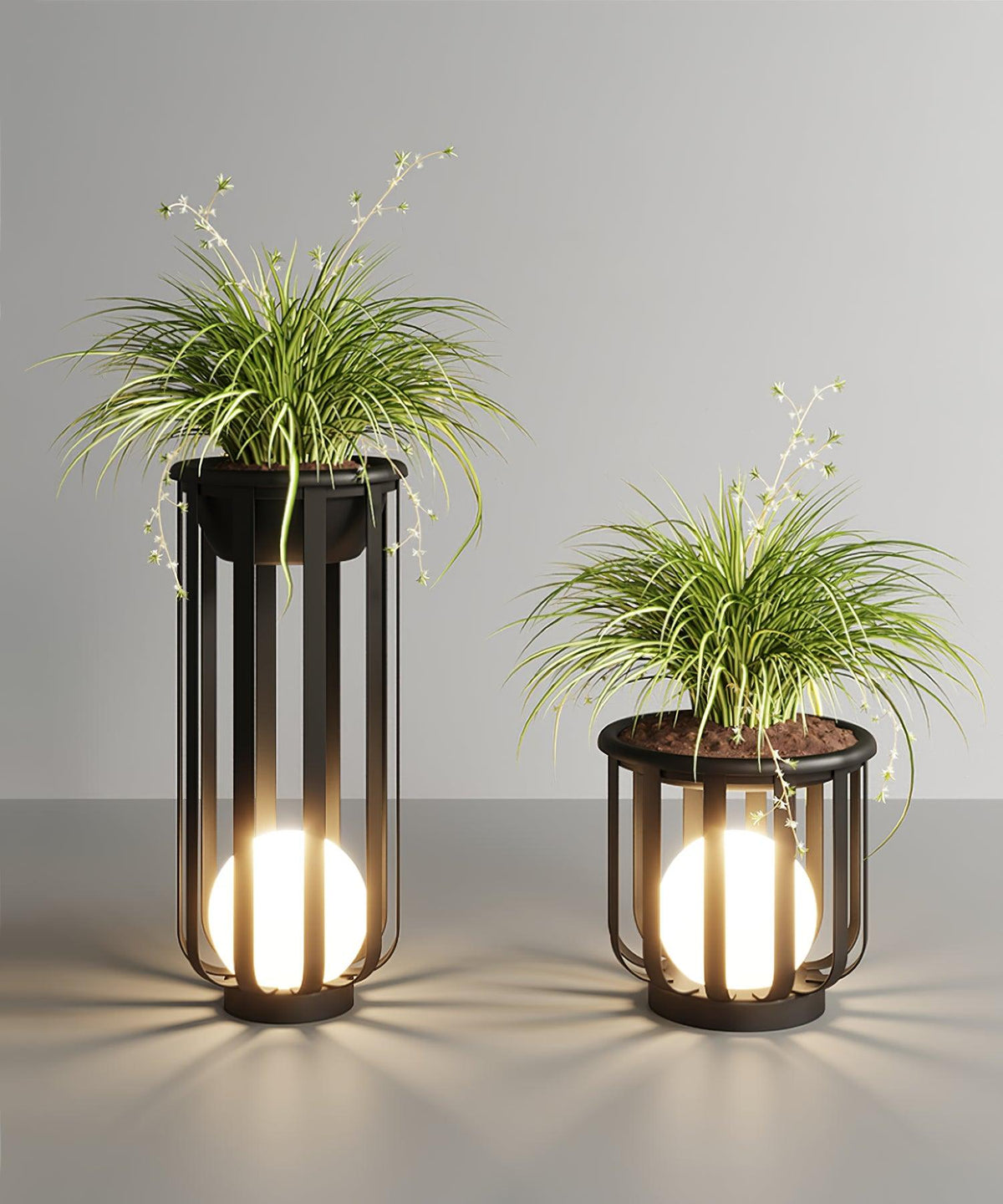 Tera Steel Acrylic Floor Lamp