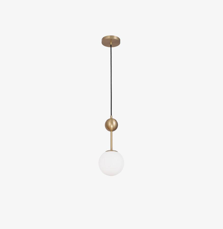 Fird Brass & Glass Classic Pendant Light