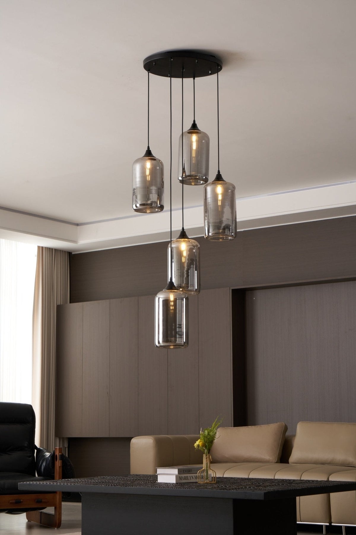 Talis Glass Industrial Chic Pendant Light