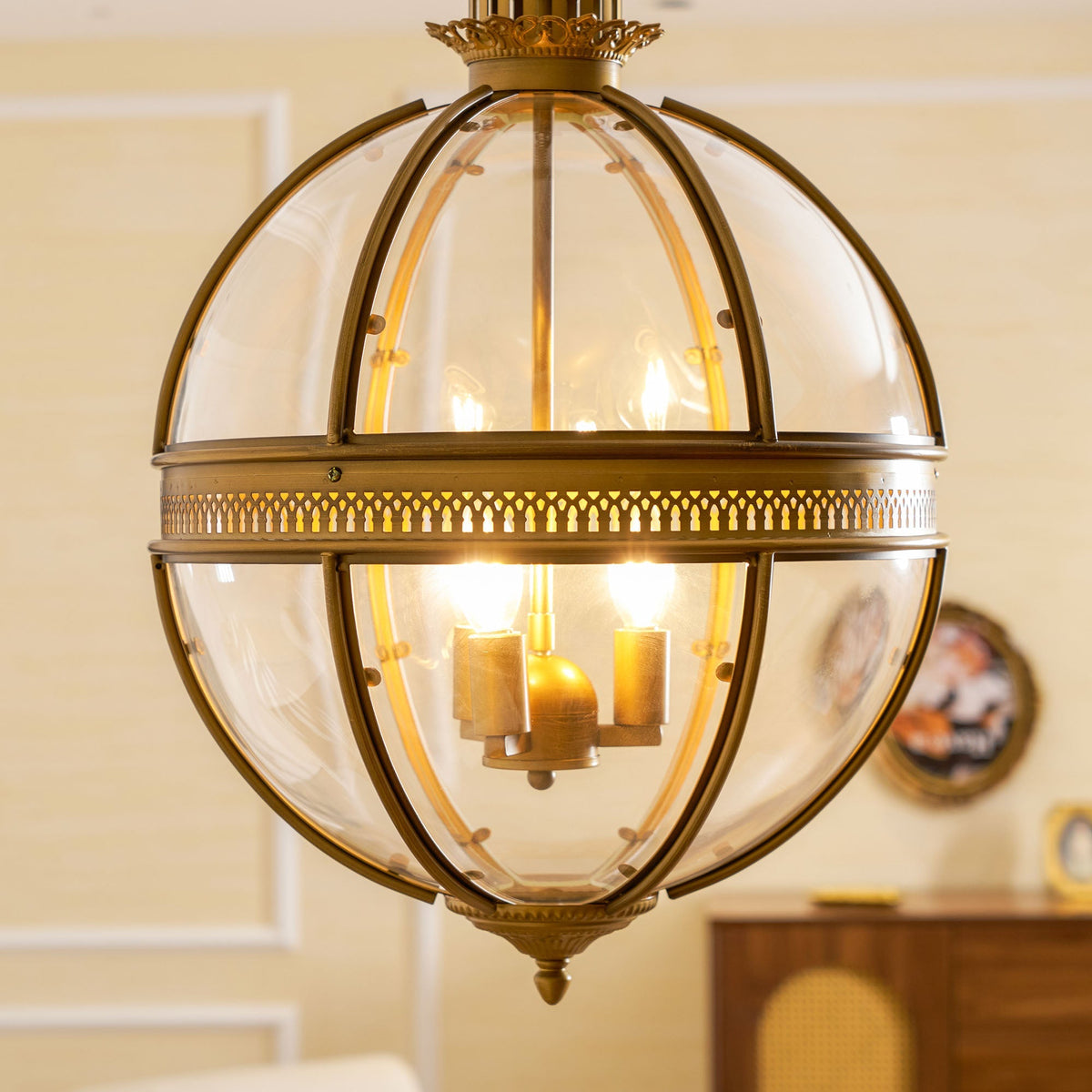Voby Glass Linear Pendant Light